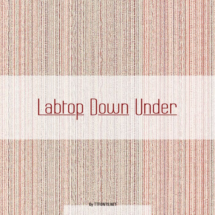 Labtop Down Under example